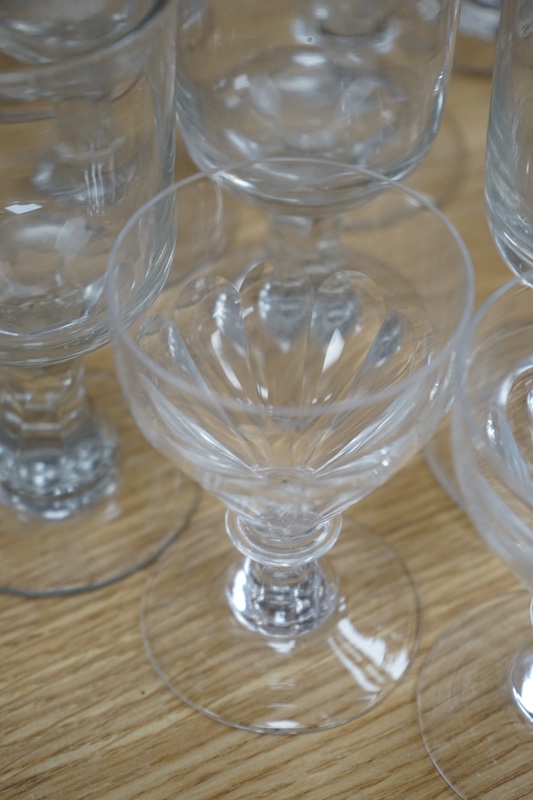 A quantity of Victorian and later drinking glasses. Condition - appears good